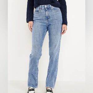 Old Navy Extra High Rise Straight Leg Jean